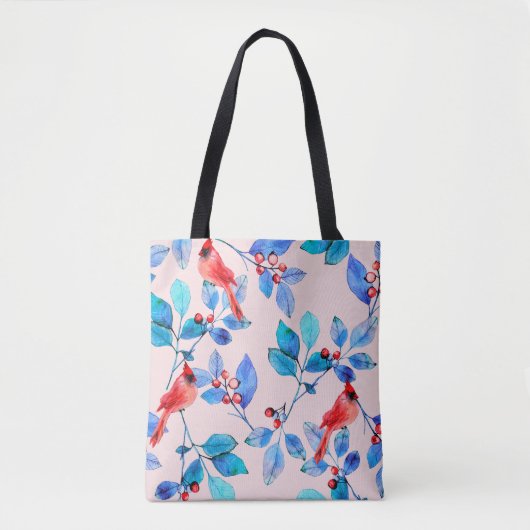 pattern background abstract red kaleidoscope desig tote bag (Voorkant)