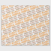 Pattern Bahati Niema, Good Luck in Swahili Cadeaupapier (Vlak)