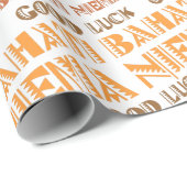 Pattern Bahati Niema, Good Luck in Swahili Cadeaupapier (Rol Hoek)