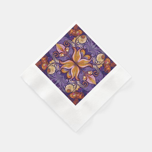 Pattern Batik Paarse Servet (Hoek)