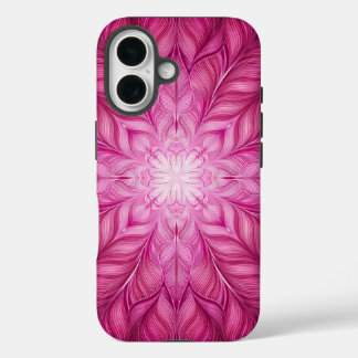 Pattern Batik Pink iPhone 16 Hoesje