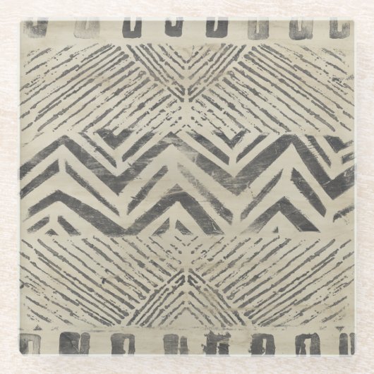 Pattern Bazaar - Geometrische vormen Glazen Onderzetter (Voorkant)