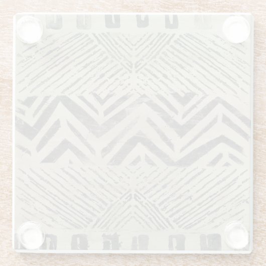 Pattern Bazaar - Geometrische vormen Glazen Onderzetter (Achterkant)