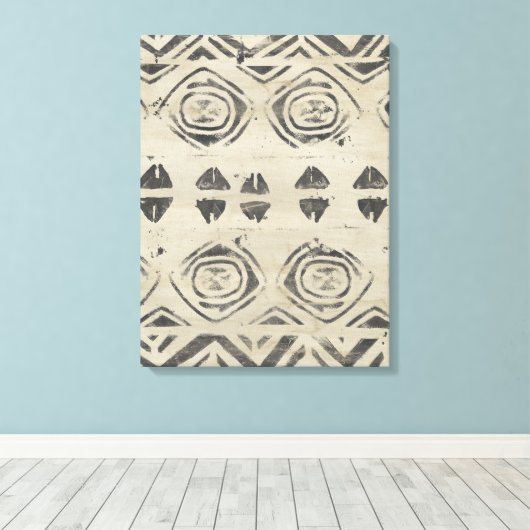 Pattern Bazaar - Rond en Geometrische vormen Canvas Afdruk (Insitu (Houten vloer))