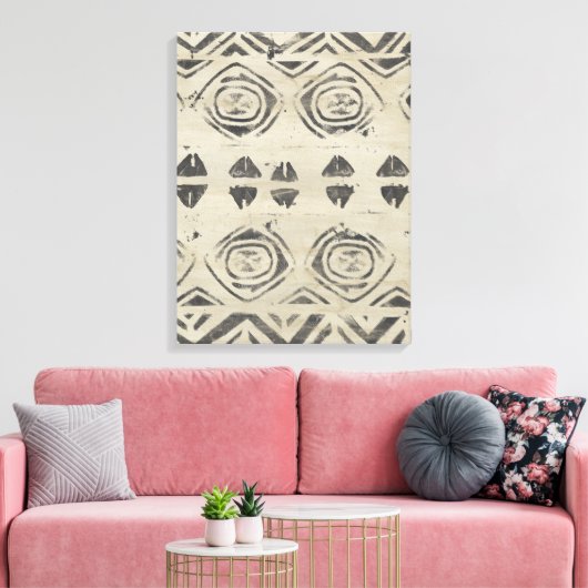 Pattern Bazaar - Rond en Geometrische vormen Canvas Afdruk (Insitu (Woonkamer))