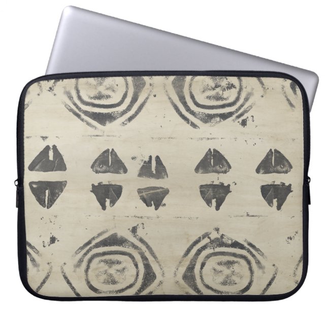 Pattern Bazaar - Rond en Geometrische vormen Laptop Sleeve (Voorkant)