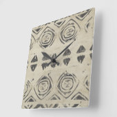 Pattern Bazaar - Rond en Geometrische vormen Vierkante Klok (Hoek)