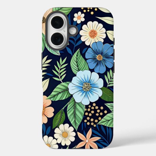 Pattern Beautiful wildflowers Case-Mate iPhone Case (Achterkant)