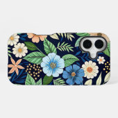 Pattern Beautiful wildflowers iPhone 16 Hoesje (Achterkant horizontaal)