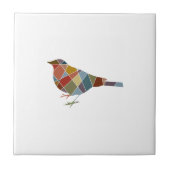Pattern Bird Tegeltje (Voorkant)