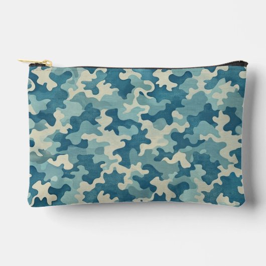 Pattern Blue Camouflage Etui (Voorkant)