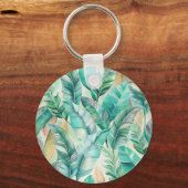Pattern Boho Banana Leaves Sleutelhanger (Voorkant)