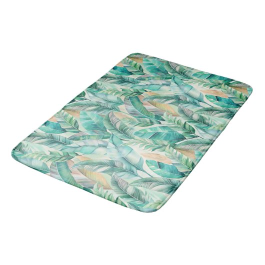 Pattern Boho Bananas Leaves Badmat (Gekanteld)