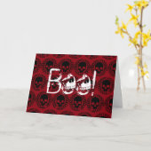 Pattern Boo. Kies om het even welke kleur Gothic H Kaart (Gele Bloem)