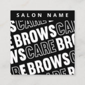 Pattern Brows Natercare PMU Brow Instructions Vierkante Visitekaartje (Voorkant)