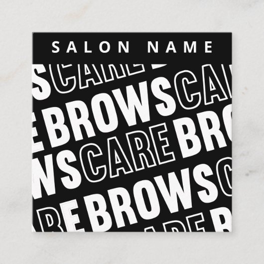 Pattern Brows Natercare PMU Brow Instructions Vierkante Visitekaartje (Voorkant)