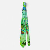 Pattern Business Modern Abstract Groen Stropdas (Voorkant)