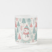 Pattern Christmas Scandinavian Matglas Koffiemok (Center)