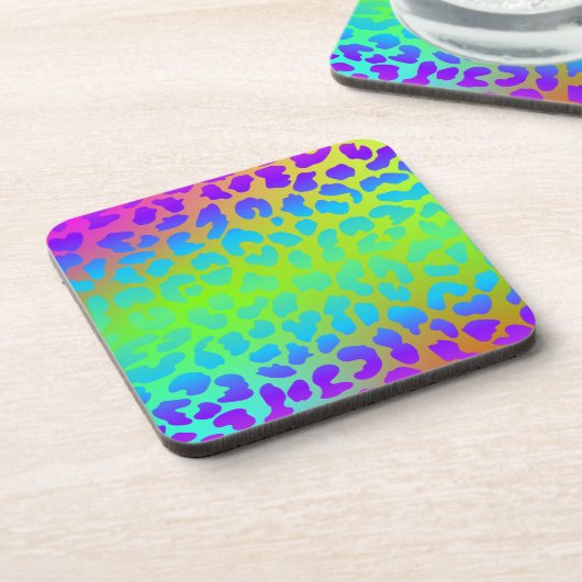 Pattern Colorful Inspiration Retro Cute Bier Onderzetter (Linkerzijde)