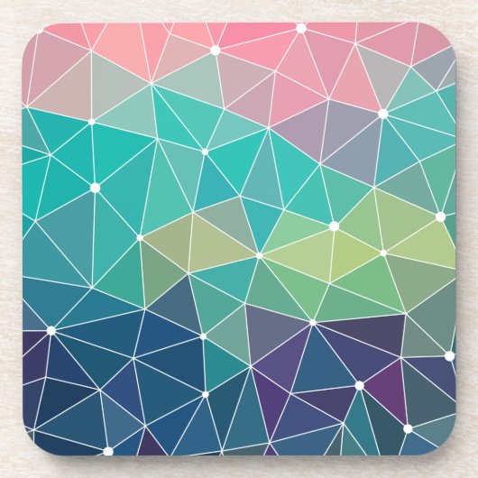 Pattern Colorful Inspiration Retro Cute Bier Onderzetter (Voorkant)