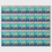 Pattern Colorful Inspiration Retro Cute Cadeaupapier (Vlak)