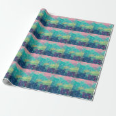 Pattern Colorful Inspiration Retro Cute Cadeaupapier (Uitgerold)