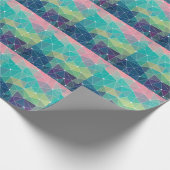 Pattern Colorful Inspiration Retro Cute Cadeaupapier (Hoek)