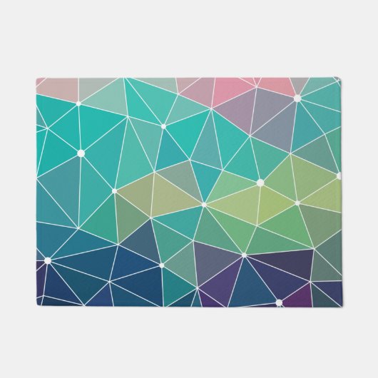 Pattern Colorful Inspiration Retro Cute Deurmat (Voorkant)