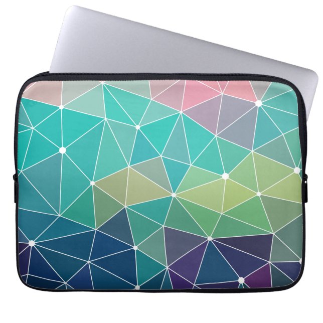 Pattern Colorful Inspiration Retro Cute Laptop Sleeve (Voorkant)