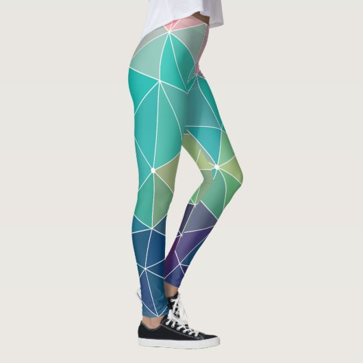 Pattern Colorful Inspiration Retro Cute Leggings (Rechts)