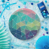 Pattern Colorful Inspiration Retro Cute Papieren Bordje (Feest)