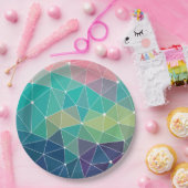 Pattern Colorful Inspiration Retro Cute Papieren Bordje (Feest)