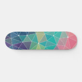 Pattern Colorful Inspiration Retro Cute Persoonlijk Skateboard (Horizontaal)