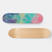 Pattern Colorful Inspiration Retro Cute Persoonlijk Skateboard (Horizontaal)