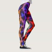Pattern Colorful Inspiration Retro Tiger Leggings (Rechts)