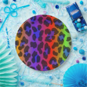 Pattern Colorful Inspiration Retro Tiger Papieren Bordje (Feest)