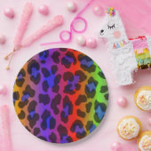 Pattern Colorful Inspiration Retro Tiger Papieren Bordje (Feest)
