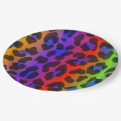 Pattern Colorful Inspiration Retro Tiger Papieren Bordje (Gekanteld)
