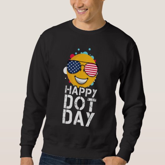 Pattern Colorful September Happy International Dot Trui (Voorkant)
