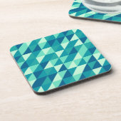 Pattern Colorfull Modern Retro Bier Onderzetter (Linkerzijde)