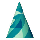 Pattern Colorfull Modern Retro  Feesthoedjes (Rechts)