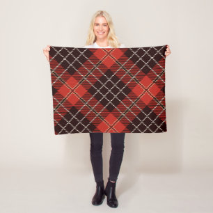 Pattern Colorfull Scottish Geometric Fleece Deken