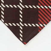 Pattern Colorfull Scottish Geometric  Fleece Deken (Hoek)