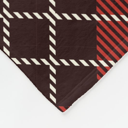 Pattern Colorfull Scottish Geometric Fleece Deken (Hoek)