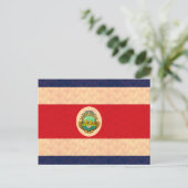 Pattern Costa Ricaanse vlag Briefkaart (Staand voorkant)