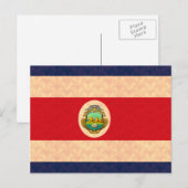 Pattern Costa Ricaanse vlag Briefkaart (Voorkant / Achterkant)