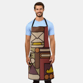Pattern: cozy evening. Abstracische illustratie Schort (Gedragen)