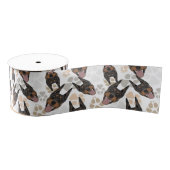 Pattern Dog Paws Doberman Grosgrain Lint (Spoel)