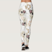 Pattern Dog Paws Golden Retriever Leggings (Achterkant)