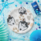 Pattern Dog paws Husky Papieren Bordje (Feest)
